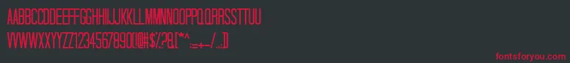 Talldark Font – Red Fonts on Black Background
