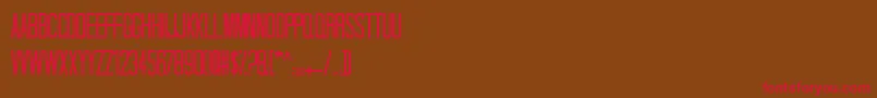 Talldark Font – Red Fonts on Brown Background