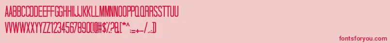 Talldark Font – Red Fonts on Pink Background