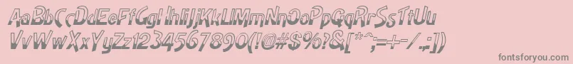 Шрифт HighnoonItalic – серые шрифты на розовом фоне