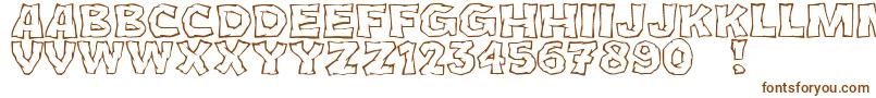 JmhCromIi Font – Brown Fonts on White Background