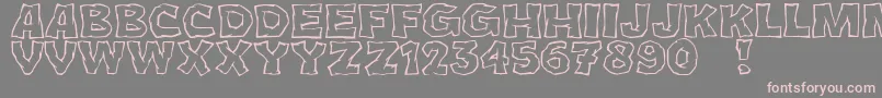 JmhCromIi Font – Pink Fonts on Gray Background