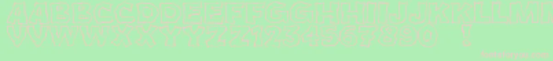 JmhCromIi Font – Pink Fonts on Green Background