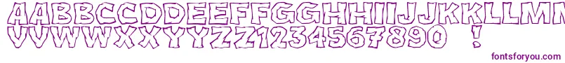 JmhCromIi Font – Purple Fonts on White Background