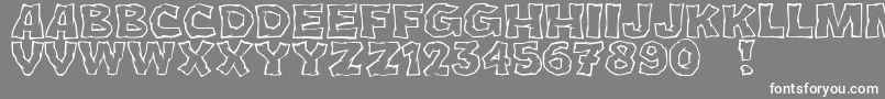 JmhCromIi Font – White Fonts on Gray Background