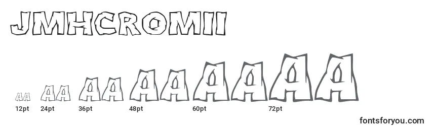 Размеры шрифта JmhCromIi
