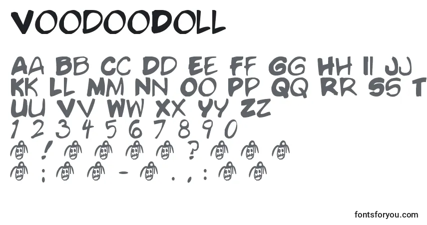 A fonte VoodooDoll – alfabeto, números, caracteres especiais