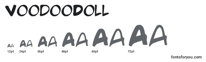 Größen der Schriftart VoodooDoll
