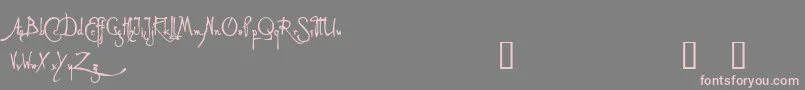 AlleghieriDemo Font – Pink Fonts on Gray Background