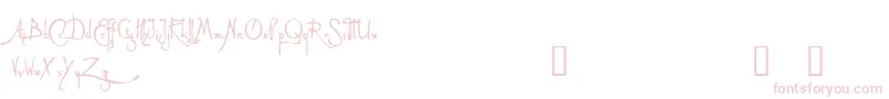 AlleghieriDemo Font – Pink Fonts on White Background