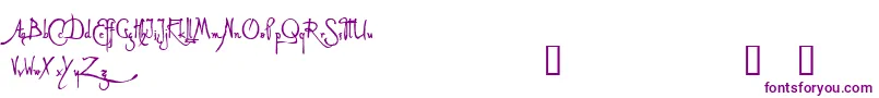 AlleghieriDemo Font – Purple Fonts on White Background
