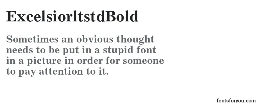Review of the ExcelsiorltstdBold Font