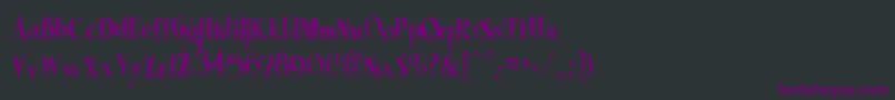 LhfMisterSpookyCond Font – Purple Fonts on Black Background