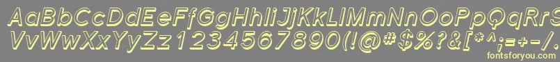 Florsn42 Font – Yellow Fonts on Gray Background