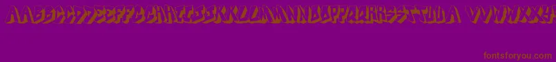 DocallismeOnStreet Font – Brown Fonts on Purple Background