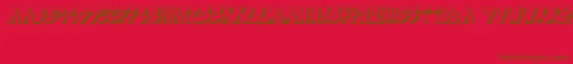 DocallismeOnStreet Font – Brown Fonts on Red Background