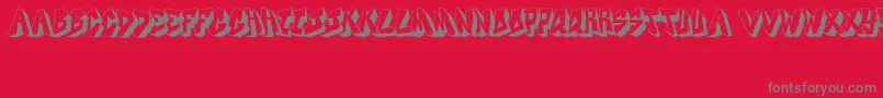 DocallismeOnStreet Font – Gray Fonts on Red Background