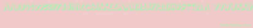 DocallismeOnStreet Font – Green Fonts on Pink Background