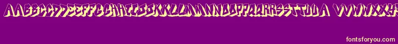 DocallismeOnStreet Font – Yellow Fonts on Purple Background