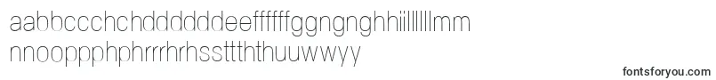 NeogramUltralightcnd-fontti – walesilaiset fontit