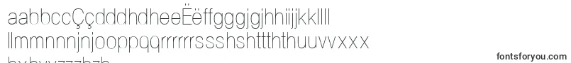 フォントNeogramUltralightcnd – アルバニアの文字