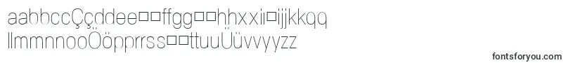 Шрифт NeogramUltralightcnd – азербайджанские шрифты