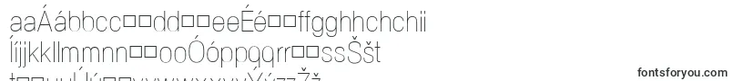 Шрифт NeogramUltralightcnd – чешские шрифты