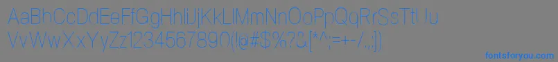 NeogramUltralightcnd Font – Blue Fonts on Gray Background