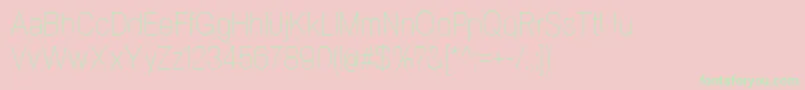 NeogramUltralightcnd Font – Green Fonts on Pink Background