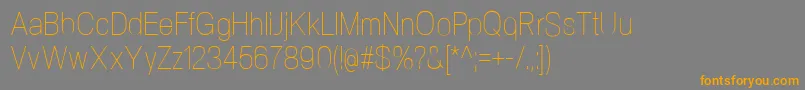 NeogramUltralightcnd Font – Orange Fonts on Gray Background