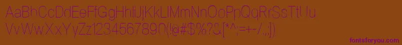 Шрифт NeogramUltralightcnd – фиолетовые шрифты на коричневом фоне