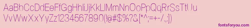 Шрифт NeogramUltralightcnd – фиолетовые шрифты на розовом фоне