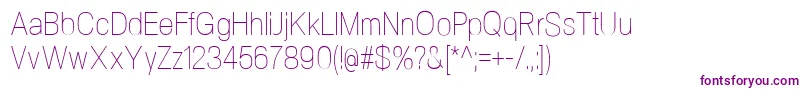 Шрифт NeogramUltralightcnd – фиолетовые шрифты