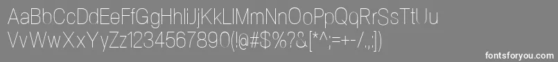 NeogramUltralightcnd Font – White Fonts on Gray Background