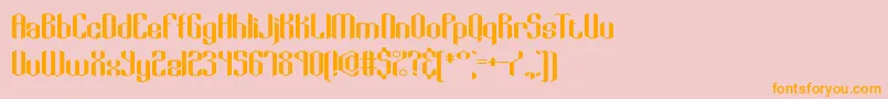 KeyRidgeAltBrk Font – Orange Fonts on Pink Background