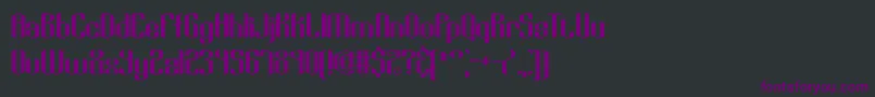 Шрифт KeyRidgeAltBrk – фиолетовые шрифты на чёрном фоне