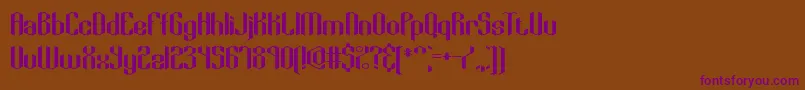 KeyRidgeAltBrk Font – Purple Fonts on Brown Background