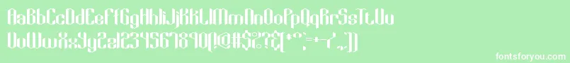 KeyRidgeAltBrk Font – White Fonts on Green Background