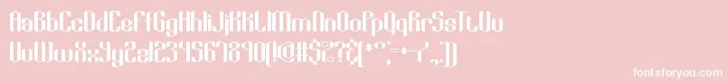 KeyRidgeAltBrk Font – White Fonts on Pink Background