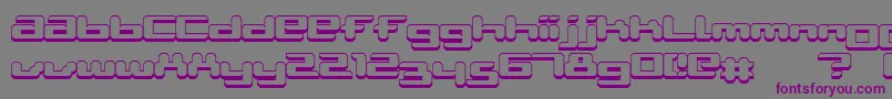 AblattiveShadow-fontti – violetit fontit harmaalla taustalla