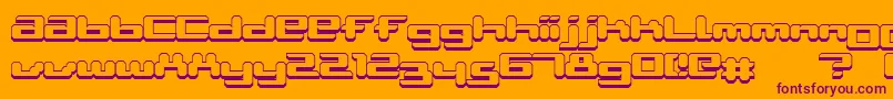 AblattiveShadow Font – Purple Fonts on Orange Background
