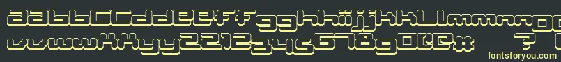 Шрифт AblattiveShadow – жёлтые шрифты на чёрном фоне