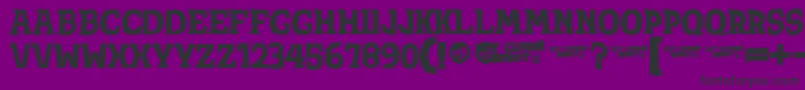 Totsamshrift Font – Black Fonts on Purple Background