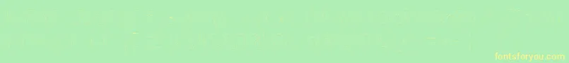 Шрифт Filamenttwotwo – жёлтые шрифты на зелёном фоне