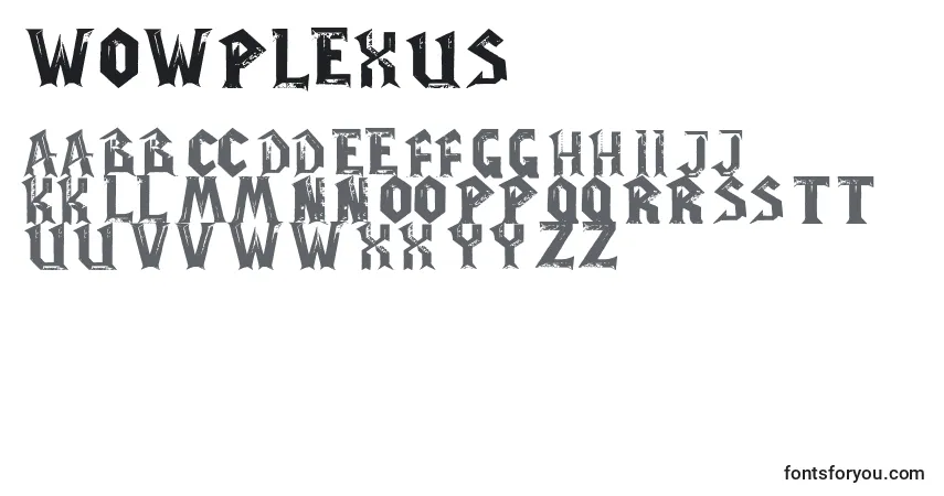 WowPlexus Font – alphabet, numbers, special characters