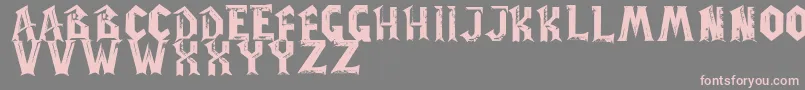 フォントWowPlexus – 灰色の背景にピンクのフォント