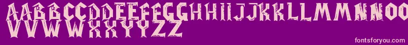 Шрифт WowPlexus – розовые шрифты на фиолетовом фоне