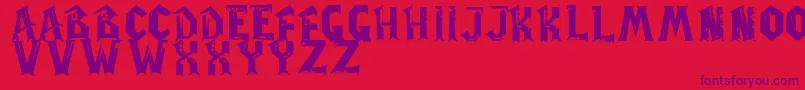 WowPlexus Font – Purple Fonts on Red Background