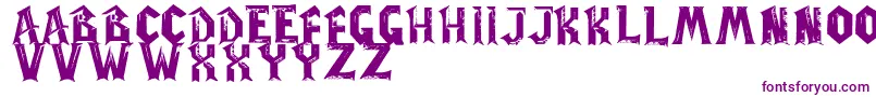 WowPlexus-Schriftart – Violette Schriften auf weißem Hintergrund