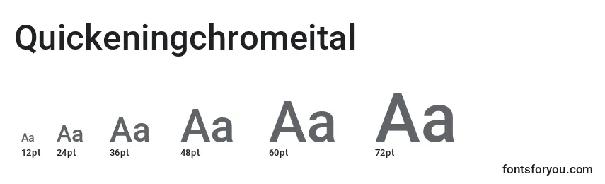 Quickeningchromeital Font Sizes